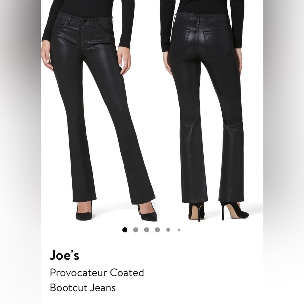 Joe’s Jeans Provocateur Petite Coated Bootcut Jeans - Size 26 Black